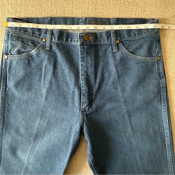 Wrangler Men’s 13MWZ Cowboy Cut Original Blue Jeans Size 38x34 - Picture 11 of 12